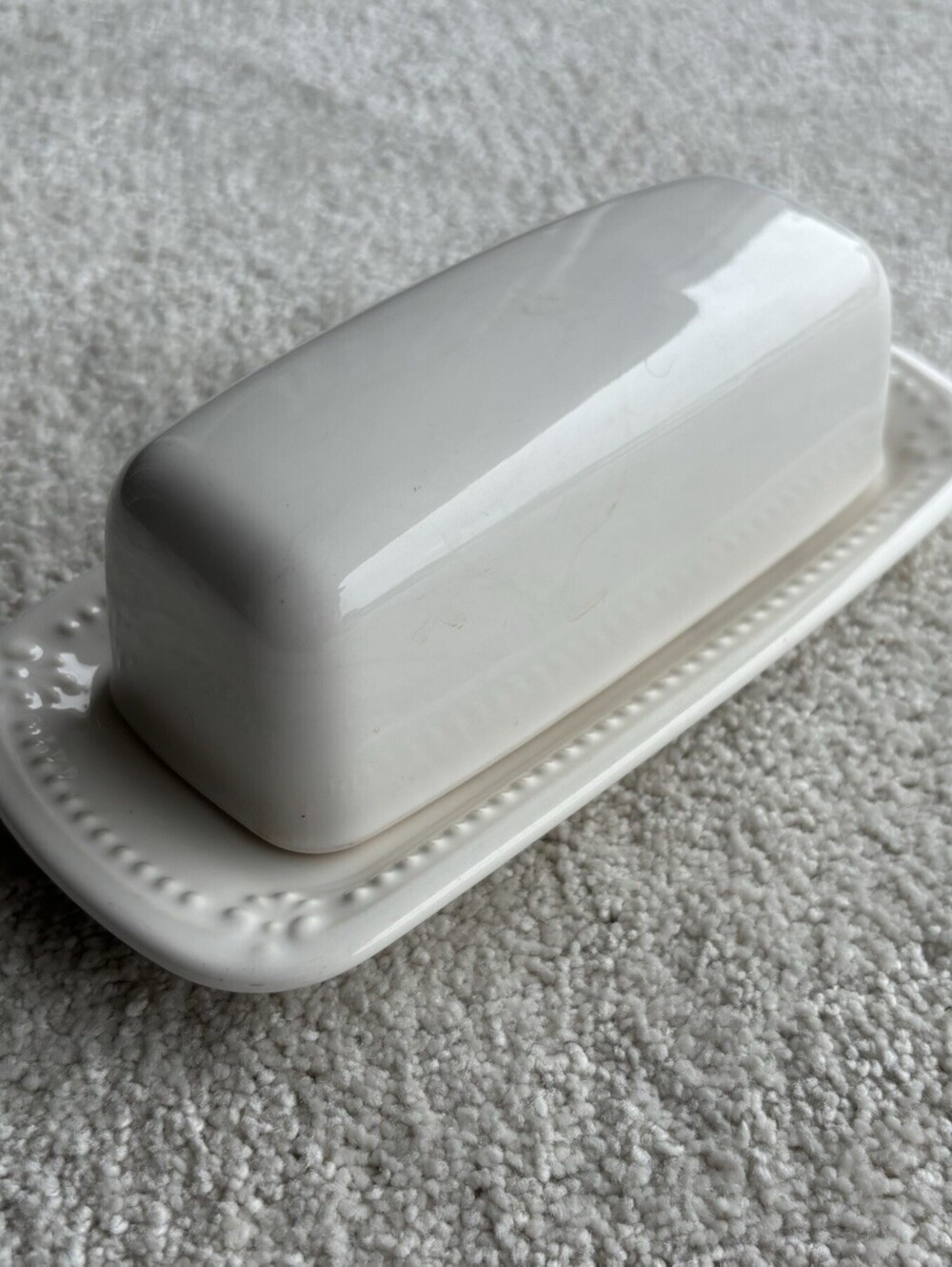 Pfaltzgraff Pearl Brocade Butter Dish with Lid Made In USA - Picture 8 of 8